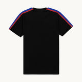 Tshepo Jeans Flag Shoulder Tape T-Shirt Black
