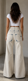 Freddy Womens Push Jean In Bleached Blue