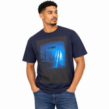 Les Hommes Mens T-Shirt In Dark Blue