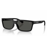 Burberry Mens Full-Rim Rectangular Sunglasses In Matte Black/Dark Grey
