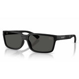 Burberry Mens Full-Rim Rectangular Sunglasses In Matte Black/Dark Grey