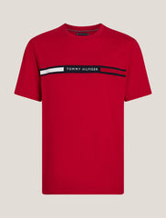 Tommy Hilfiger Chest Insert Tee Red