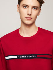 Tommy Hilfiger Chest Insert Tee Red