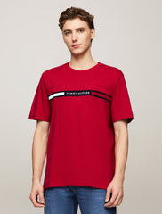 Tommy Hilfiger Chest Insert Tee Red