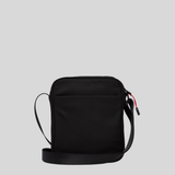 Replay Mens Fm3702 Camo Nylon Crossbody Bag In Black