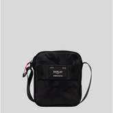 Replay Mens Fm3702 Camo Nylon Crossbody Bag In Black