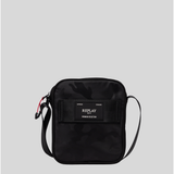 Replay Mens Fm3702 Camo Nylon Crossbody Bag In Black