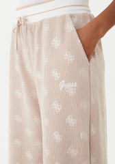 Guess Womens Paulina Wide Leg Trousers In Taupe
