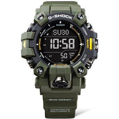 Casio Mens G-Shock Mudman 3 Sensor Watch In Army Green