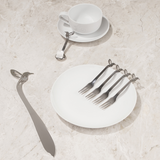 Carrol Boyes Hummingbird Cake Knife In Silver