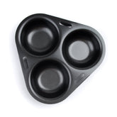 Creative Cooking Triple Egg Poacher In Black