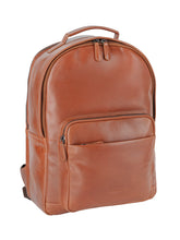 Cellini Leather Backpack In Tan