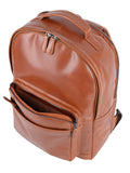 Cellini Leather Backpack In Tan