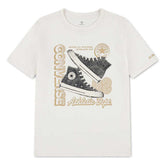 Converse Unisex Stacked Senakers Graphic T-shirt In Egret