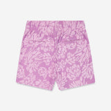 Converse Girls Floral Jacquard Shorts In Grape