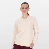 Salomon Womens Core Crew Fleece Top Chalk