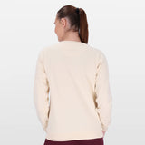 Salomon Womens Core Crew Fleece Top Chalk