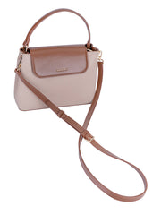 Cellini Amelia Flapover Sling Bag In Taupe