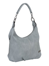Cellini Lara Casual Hobo Bag With Xbody Strap In Grey