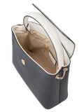 Cellini Amelia Flapover Sling Bag In Black & White
