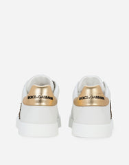 Dolce & Gabbana Cs1761 Ah136 Calfskin Portofino Sneakers White