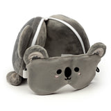 Relaxeazzz Adoramals Koala Travel Pillow In Grey