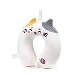 Relaxeazzz Lola The Cat Adoramals Plush Memory Foam Travel Pillow In White