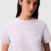 Calvin Klein Ckjw A-Inst Logo Classic Tee Lilac