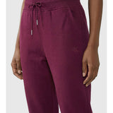 Calvin Klein Ladies Logo French Terry Slim Joggers In Berry