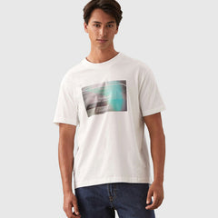 Calvin Klein Basketball Court Graphic Tee White