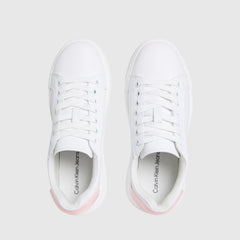 Calvin Klein Ladies Chunky Patch Sneakers In White