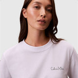 Calvin Klein Womens Short Sleeve Classic Graphic T-shirt In White