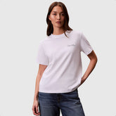 Calvin Klein Womens Short Sleeve Classic Graphic T-shirt In White