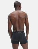 Calvin Klein Mens 3 Pack Trunks Set In Black