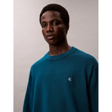 Calvin Klein Mens Crewneck Sweater In Teal