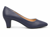 Carducci Womens Bianca High Court Small Heel In Navy