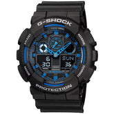 G Shock Anadigi Mag Big Blk/Blue Rubber