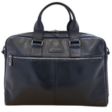 Celinni Infiniti Leather Document Case In Black