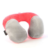 Cellini Travel Moulded Memory Foam Pillow In Pink/Grey