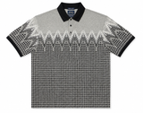 Polo Mens Abstract Printed Golfer in Black & Grey