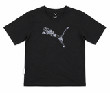 Puma Womens Essential Elevated Graphic T-Shirt In Black