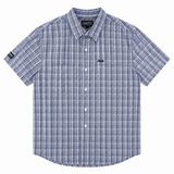 Jeep Mens M Check Shirt In Blue Multi