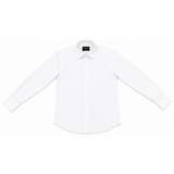 Morenzo Mens Lycra Sateen Long Sleeve Shirt In White
