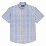 Polo Mens Small Check Shirt In Blue