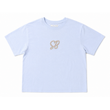 Sissy boy Womens Endless Spring Boxy T-Shirt In Blue