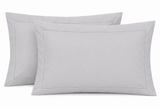 Egyptian Cotton Tencel 300 Thread Fitted Sheet In Slate Grey