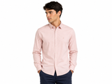 Polo Mens Slim Stretch Shirt In Pale Pink
