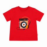 Ben Sherman Boys Portable Radio T-Shirt In Red