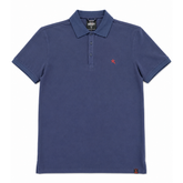 Soviet Mens Pique Golfer In Navy