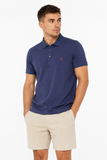 Soviet Mens Pique Golfer In Navy